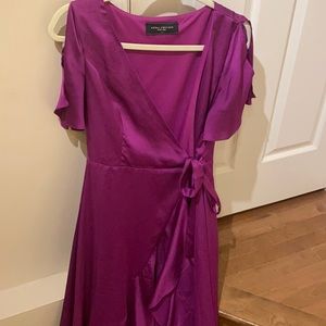 AKIRA CHICAGO BLACK LABEL SIZE L PLUM GOWN